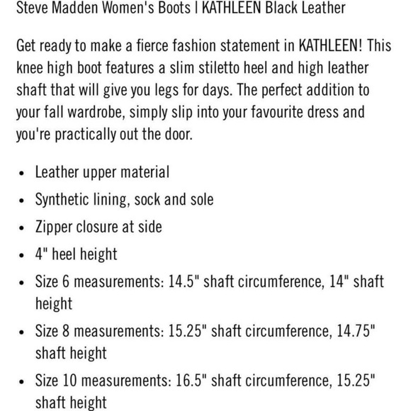 Steve Madden knee high boots heels - Picture 4 of 4